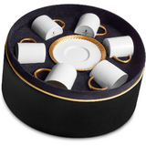 L'Objet Corde Espresso Cup + Saucer (Set of 6) Gold