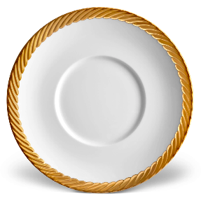 L'Objet Corde Espresso Cup + Saucer (Set of 6) Gold