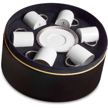 L'Objet Corde Espresso Cup + Saucer (Set of 6)