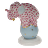 Herend Porcelain  Dancing Elephant Raspberry