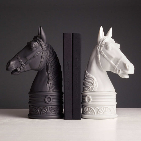 L'Objet Horse Bookend White