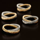 L'Objet Deco Twist Napkin Jewels (Set of 4)